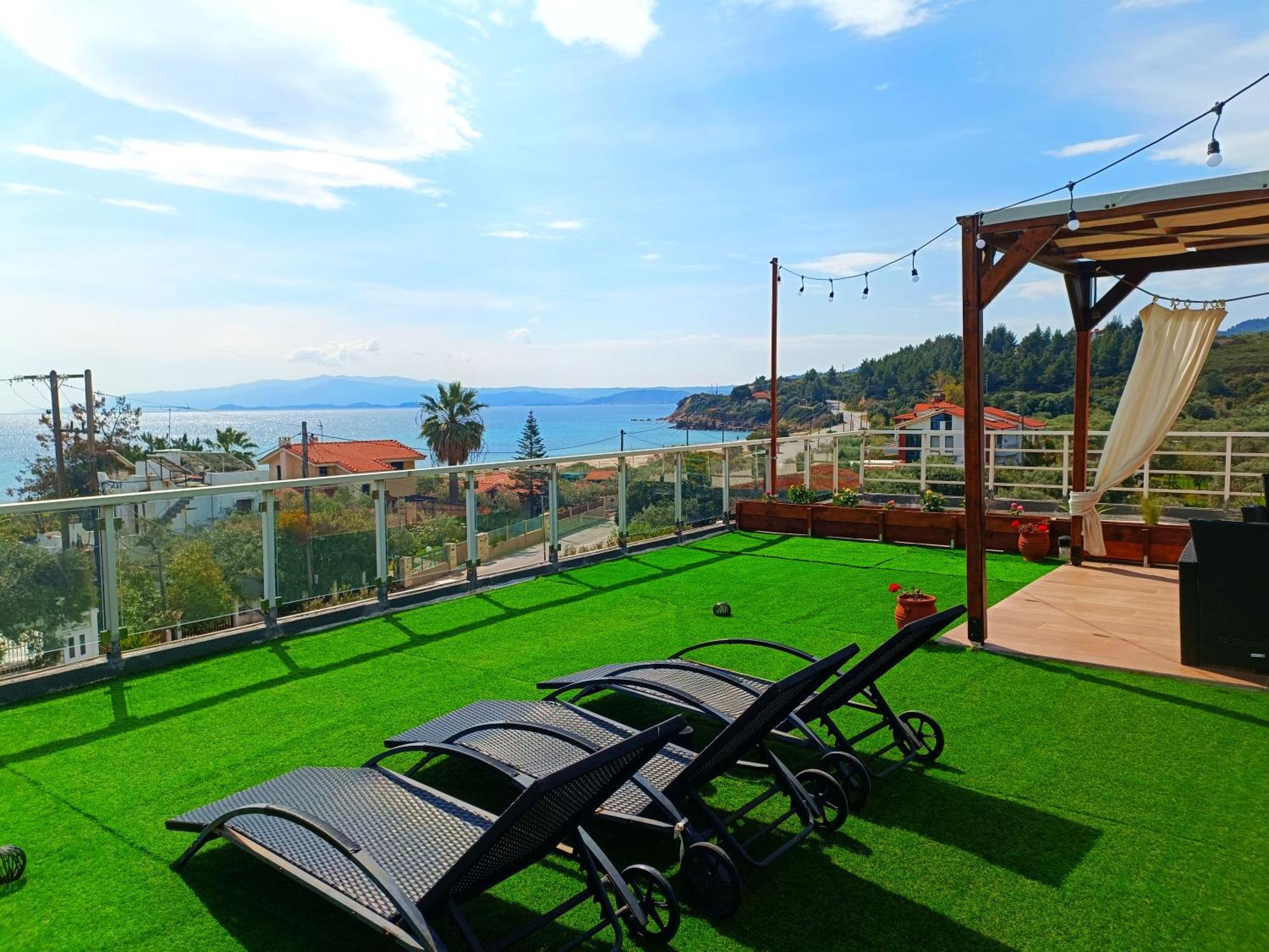Salonikiou Beach Apartments & Villas Ájos Nikólaos Eksteriør bilde